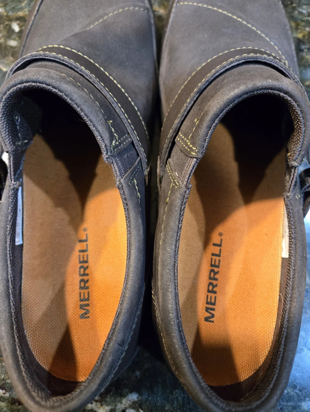 Merrell Women's Dassie Buckle Shoes in Brown Leather Size 8 - Picture 8 of 9